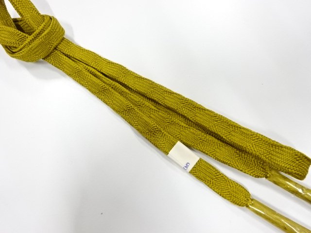 未使用品　正絹　手組帯締め